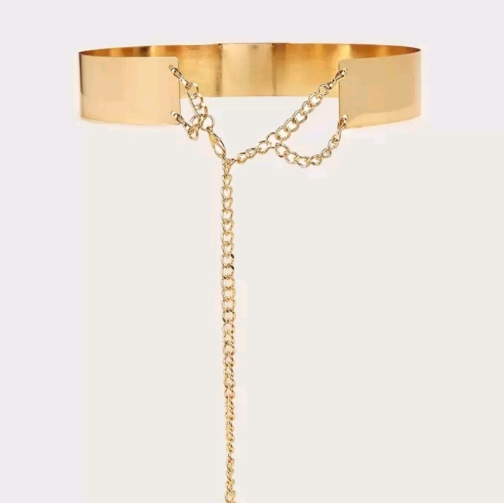 Shiny Gold Mirror Belt - Picture 6 of 9